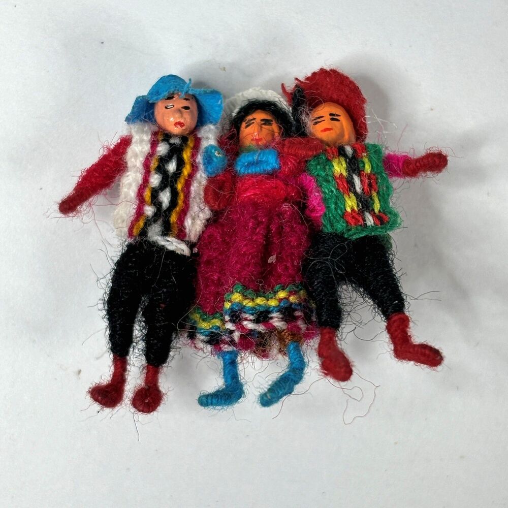Guatemalan Worry Doll Brooch